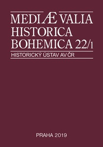 Mediaevalia Historica Bohemica 1/2019