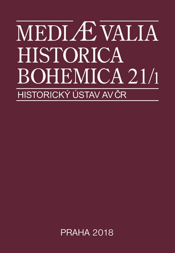 Mediaevalia Historica Bohemica 1/2018 1