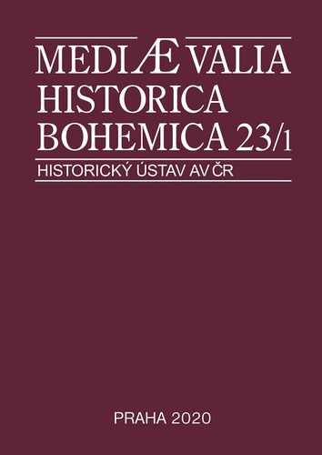 Mediaevalia Historica Bohemica 1/2020 1