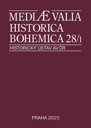 Mediaevalia Historica Bohemica 1/2025 1